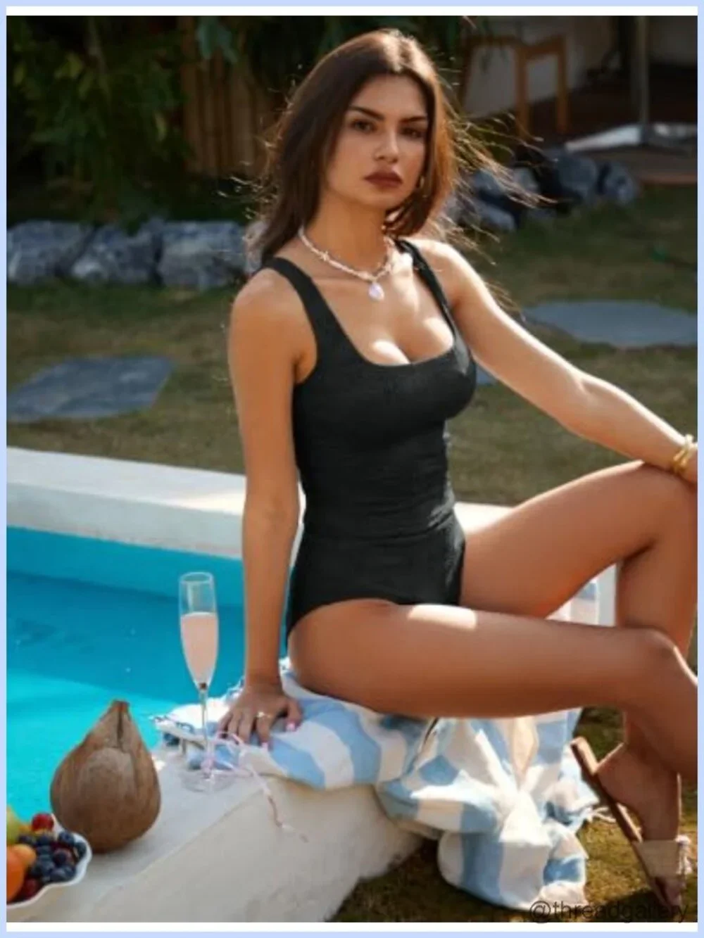 Women's Tankini Swimsuits 2 Piece Tummy Control High Waisted Bathing Suits,